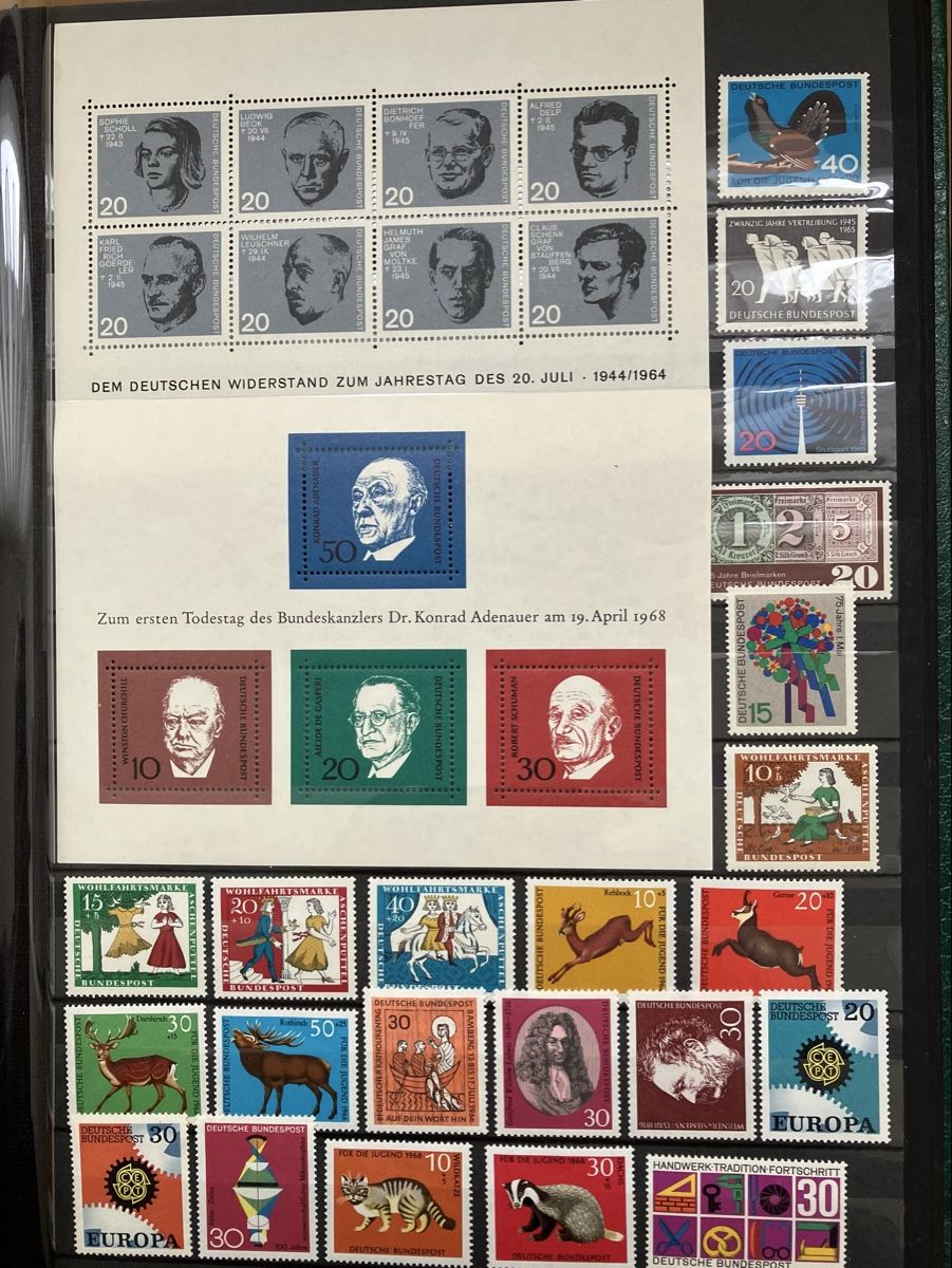 Tutti i francobolli: Deutschland BRD Postfrisch 1954-1971 6s mit Blocks – Nuovo (secondo la descrizione) da Cham venduto da Diablo1232 2