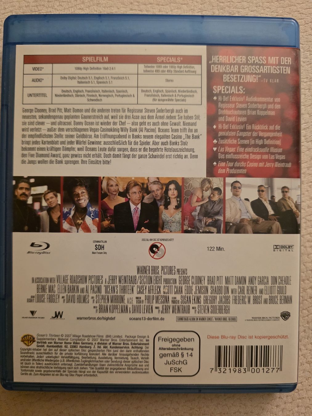 Alle DVDs: Ocean's 13 - Blu-ray – Gebraucht aus Ellikon a d Thur von razzorblog 1
