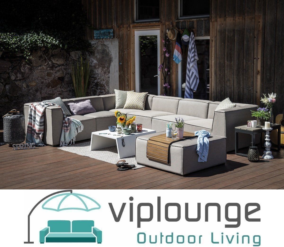 Viplounge Divani: Sunbrella Stoff Garten Lounge – Nuovo e nell'imballaggio originale da Uznach venduto da viplounge 3