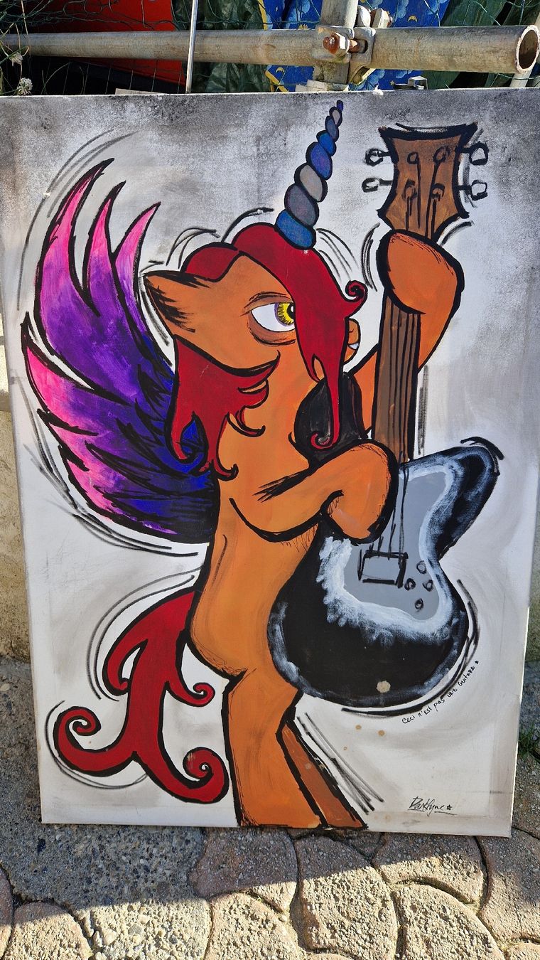 Tableaux: tableau de licorne rock  – D'occasion à Les Acacias par str_6prq