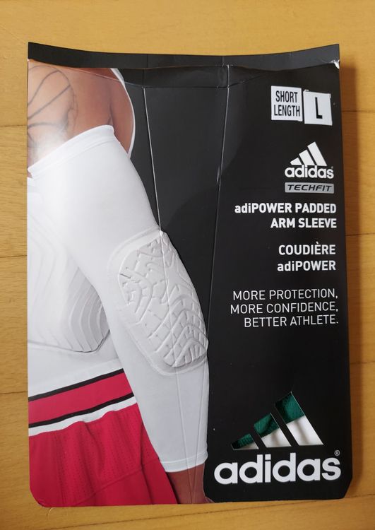 Neuer adiPower Padded Arm Sleeve / Armschoner Gr. L grün Kaufen auf