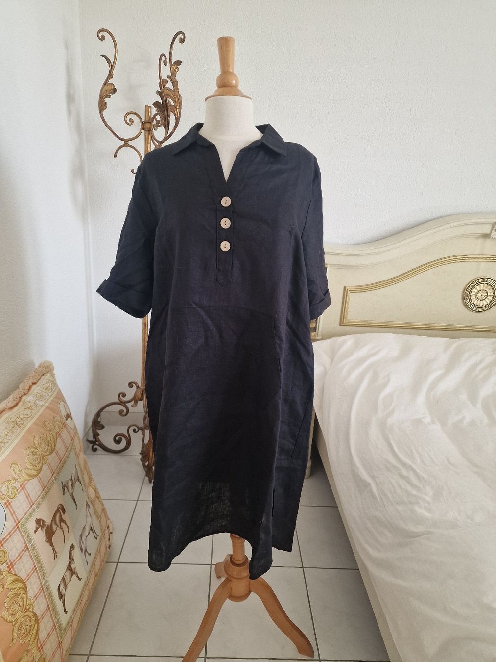 Kleider: Leinen Kleid In Linea Gr.42 – Neu (gemäss Beschreibung) aus Oberglatt ZH von Alischa1
