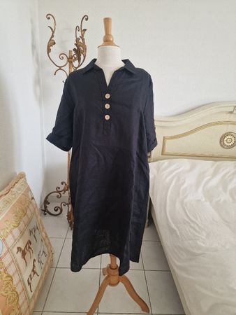 Leinen Kleid In Linea Gr.42