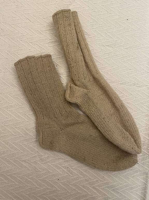 Calze: Handarbeit Socken aus Bio Schaffell – Nuovo (secondo la descrizione) da Pratteln venduto da mim_7tf2 1