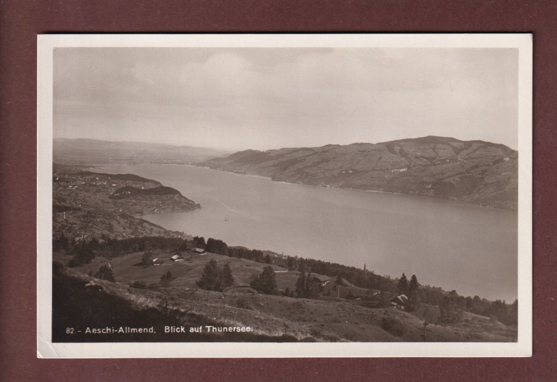 Ansichtskarten: AESCHI-ALLMEND - Thunersee - 1933 – Gebraucht aus Pully von nicecards-shop
