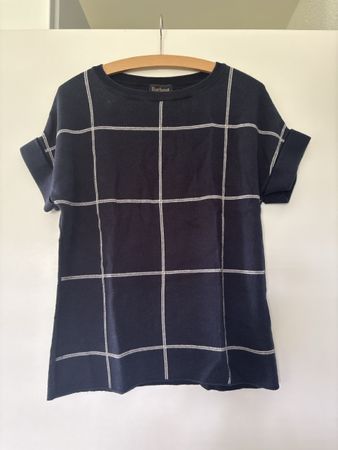 Barbour T-Shirt Gr. 34 kariert dunkelblau