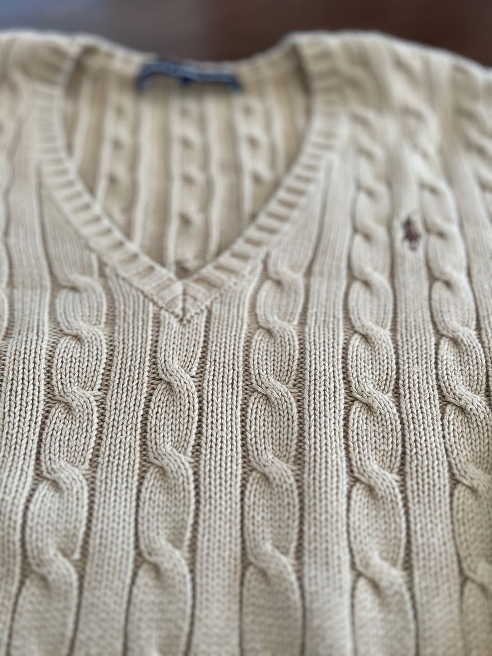 Ralph Lauren Maglioni & Felpe: Ralph Lauren - Pullover Beige Strick Gr. L – Usato da Ebmatingen venduto da Mistelu 1
