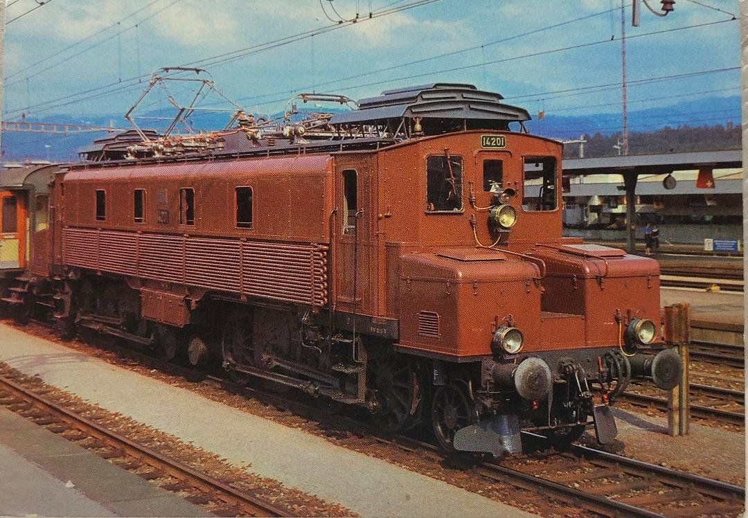 Cartoline postali: SBB/CFF/FFS - Ce 6/8 I 14201 - SLM/MFO 1920 – Usato da Delémont venduto da Domdom1