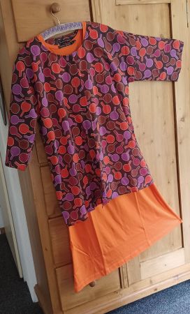 Tunika, Gudrun Sjöden, M gemustert, Rottöne, Sommer, leicht