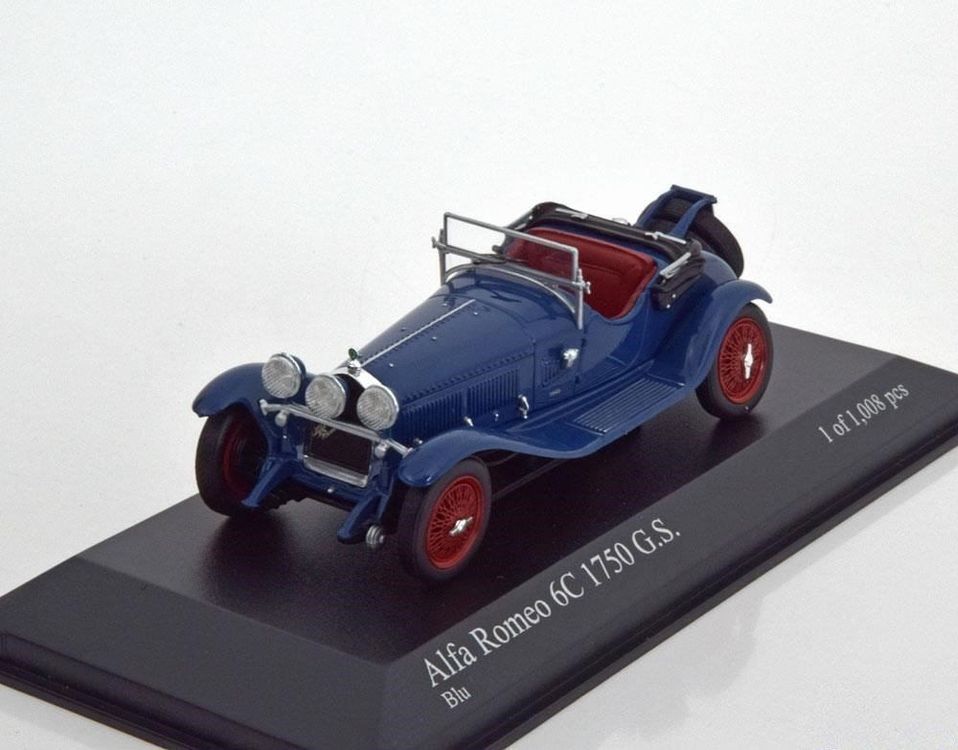Alfa Romeo 6C 1750 Le Mans 1933 - Kit Monté En Résine GCAM 1:43 - Fait Main Italie