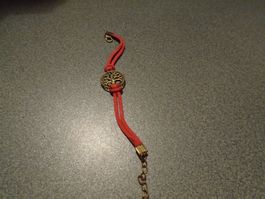 Armband, rot, Lebensbaum