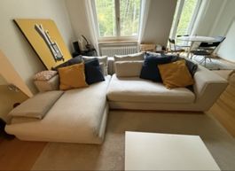Divano angolare beige buono stato