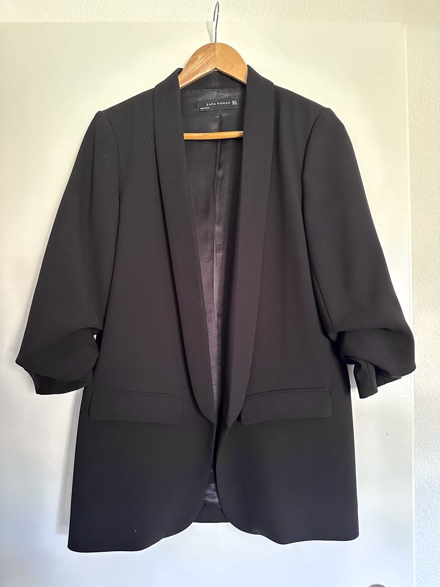 Zara Jacken: Schwarzer Blazer, 3/4-Ärmel, Gr. S – Neu (gemäss Beschreibung) aus La Tour-de-Peilz von Sezanette_and_Cie 1