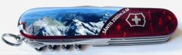 Victorinox-Sackmesser, Säntis 2502m.ü.M., rot, 8 Klingen