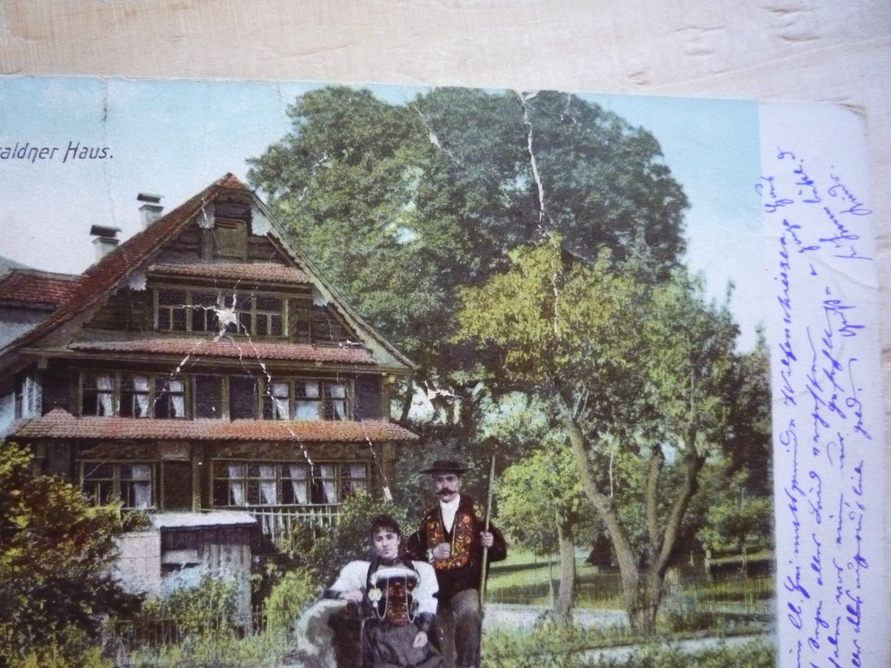 Cartoline postali: Unterwaldner Haus, 28.VII.02 – Usato da Rieden SG venduto da Brockehuesli 1