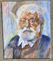 Tableau signé artiste Beaux-Arts (V.Hugo) 50x60 cm