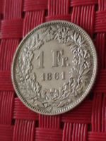 1franken silber von 1861 top!!!  unz.