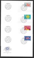 4 FDC 375 - 378 Serie Einzelmarken ET Bern 20.11.1961