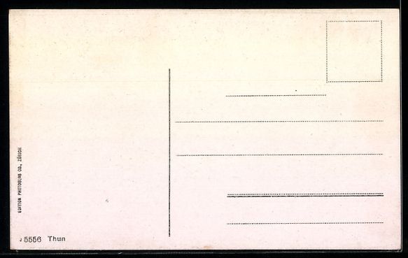 Cartoline postali: AK Thun, Flusspartie mit Stadtkirche – Usato da Berlin venduto da bartko-reher 1