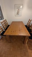 Esstisch Massivholz 180x100cm mit 6 Stühlen