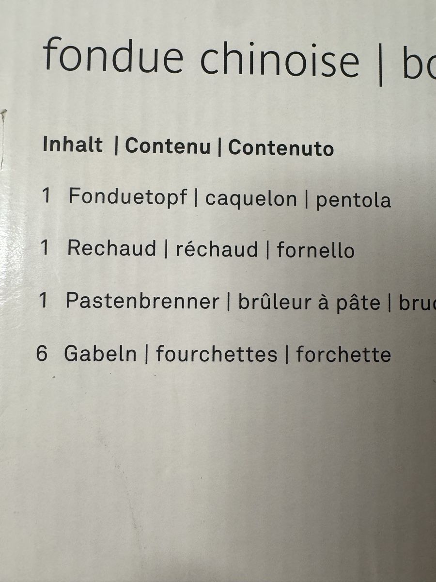 Elettrodomestici da cucina: Fondue Chinoise – Nuovo e nell'imballaggio originale da Zürich venduto da MaSte 3