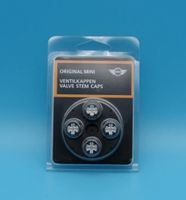 SET 4x Original MINI Ventilkappen Black Jack britischen Look