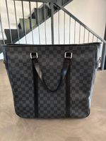 Sac cabas Louis Vuitton Tadao en toile Damier Graphite
