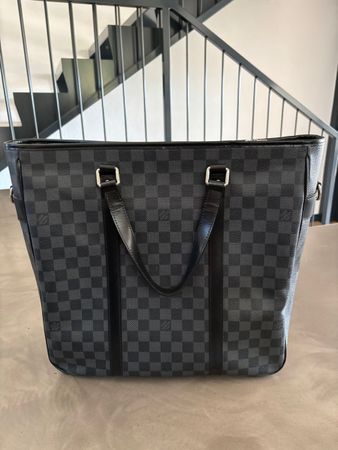 Sac cabas Louis Vuitton Tadao en toile Damier Graphite