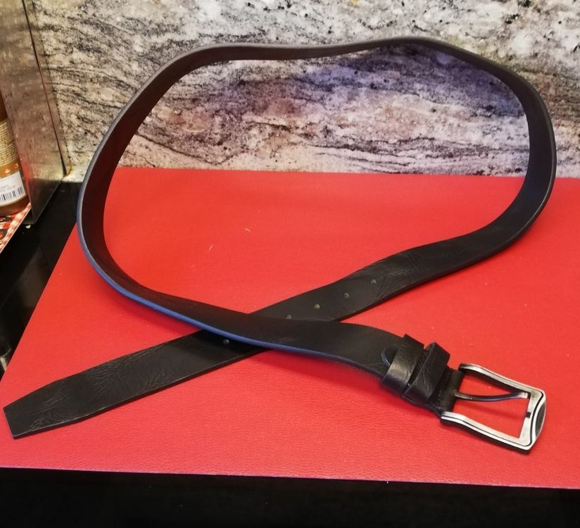 Ceinture En Cuir Unisexe Lonsdale - 130 Cm, Noir - Longueur Réglable, Style Intemporel - Parfaite Pour Tous Les Jours Ou Occasions
