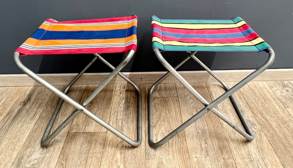 2x Campinghocker Faltbar - Klapphocker Bis 200kg Für Outdoor & Garten