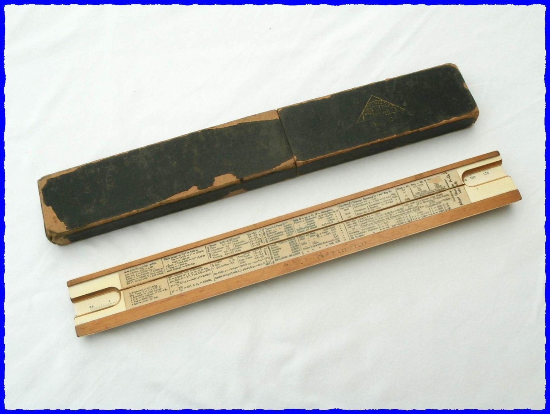 Calcolatrici tascabili: RECHENSCHIEBER - "NESTLER 23" - 40er-Jahren - mit Kartonbox – Usato da Worblaufen venduto da Re_mo81 9