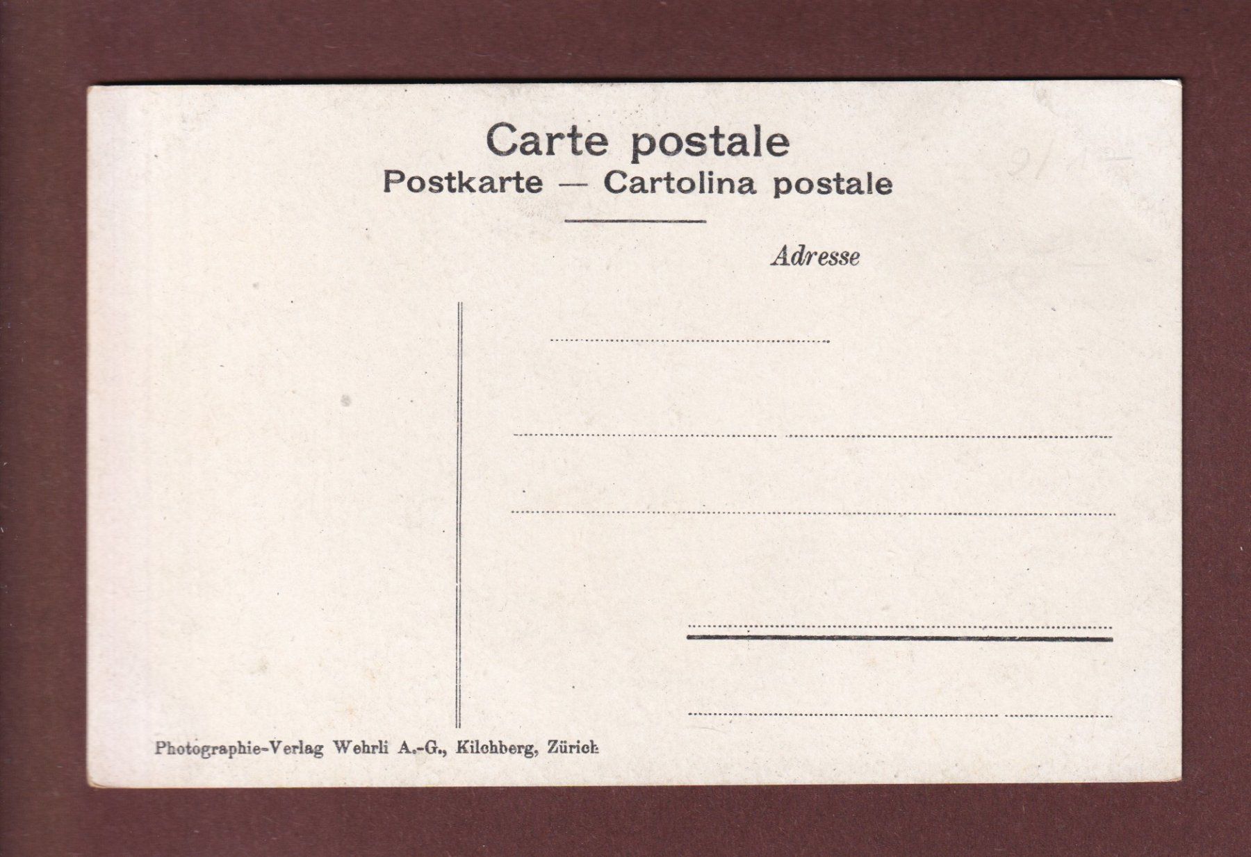 Cartoline postali: LUGANO - Via Pessina – Usato da Pully venduto da nicecards 1