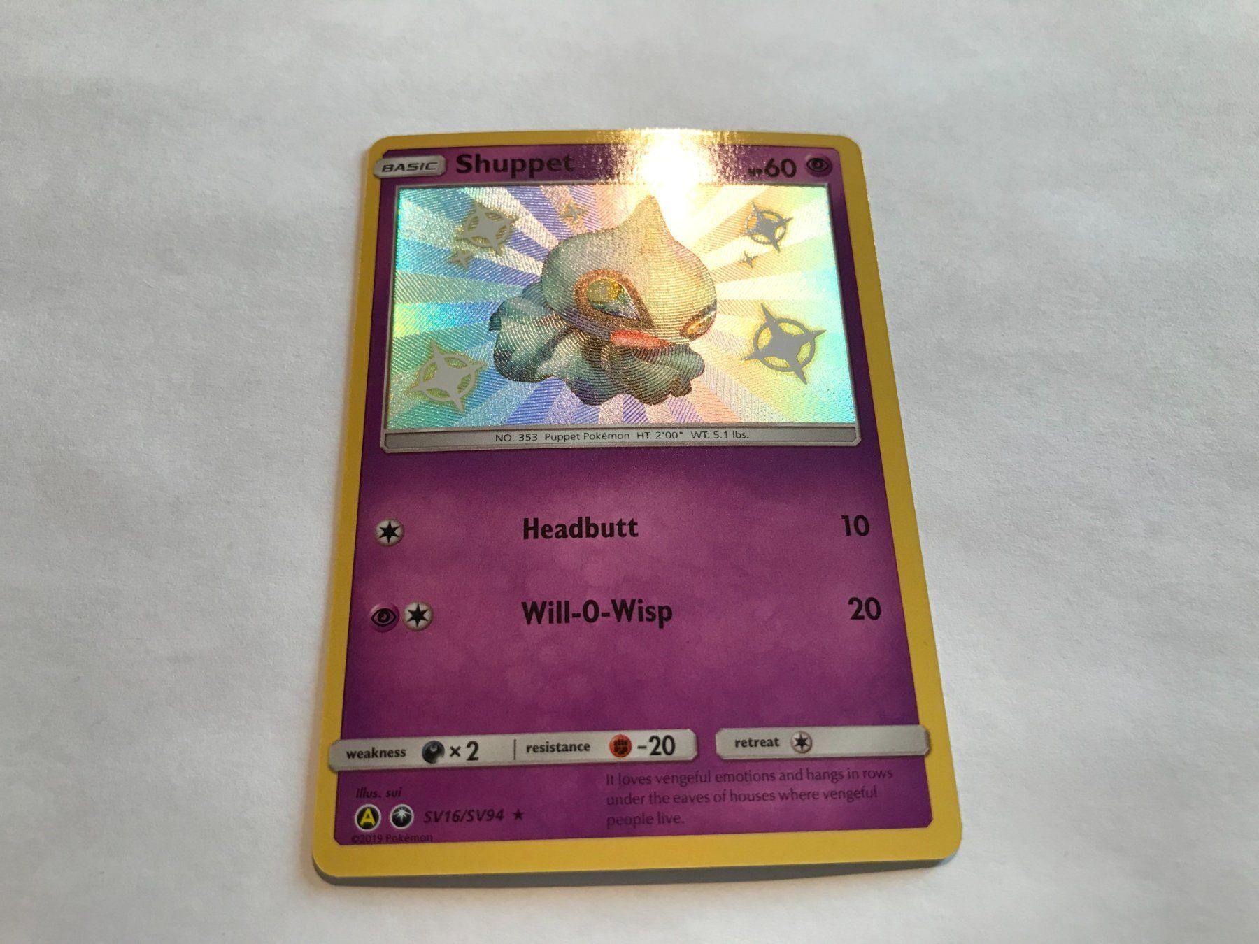 Pokémon Cartes à collectionner: Shuppet Shiny EN – D'occasion à Hagendorn par Pokecollectorch 2