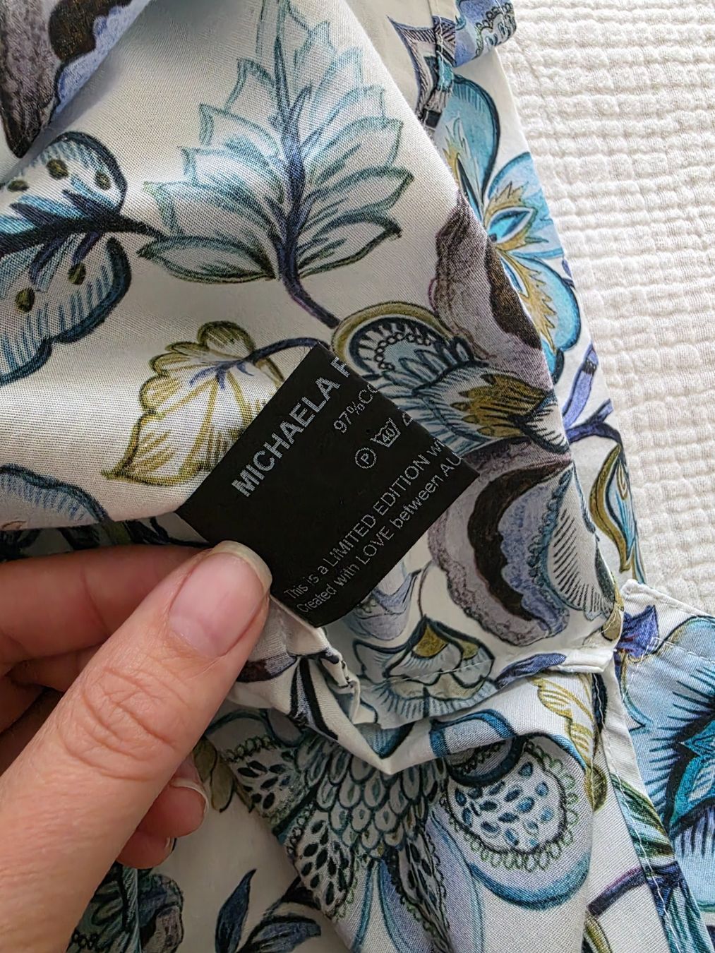 Blusen: Michaela Feyrsinger Bluse Blumenmuster Gr. 38 – Gebraucht aus Sils/Segl Maria von dol_pn2n 3