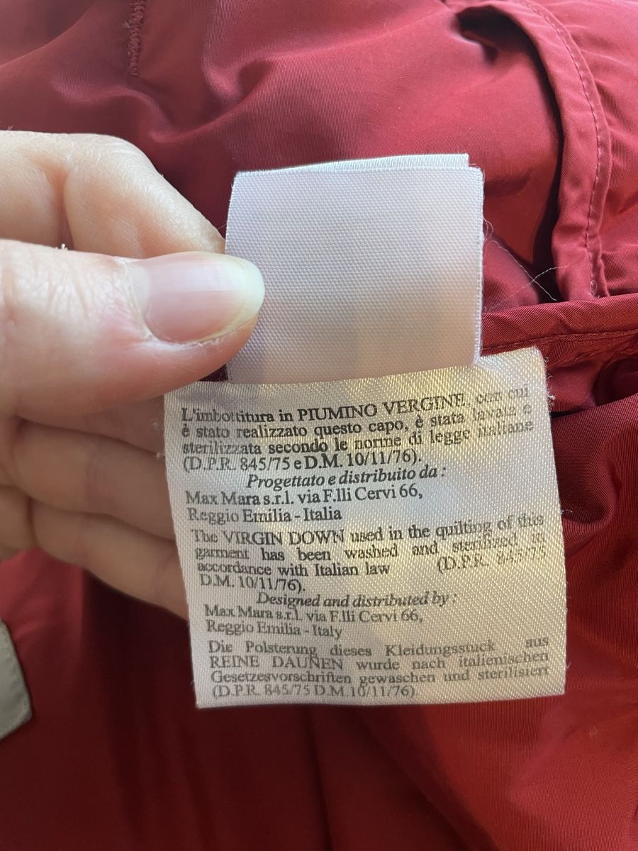 Max Mara Giacche: Piumino Bordeaux Max Mara – Usato da Castel San Pietro venduto da sof_5f2g 3