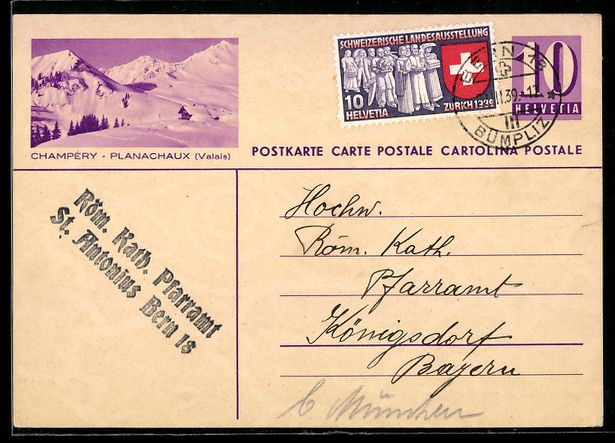 Cartes postales: AK Champéry /Valais, Planachaux – D'occasion à Berlin par bartko-reher