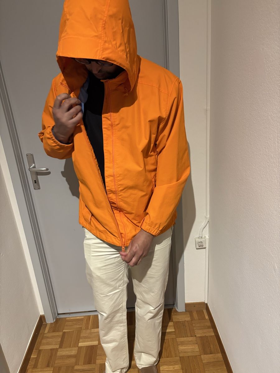 Giacche: Veste orange à capuche Lands' End, taille L – Usato da GENÈVE venduto da Gaasss 4