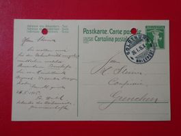 POSTKARTE Vollstempel  Vorfrankierte 1915, TELL, SOLOTHURN