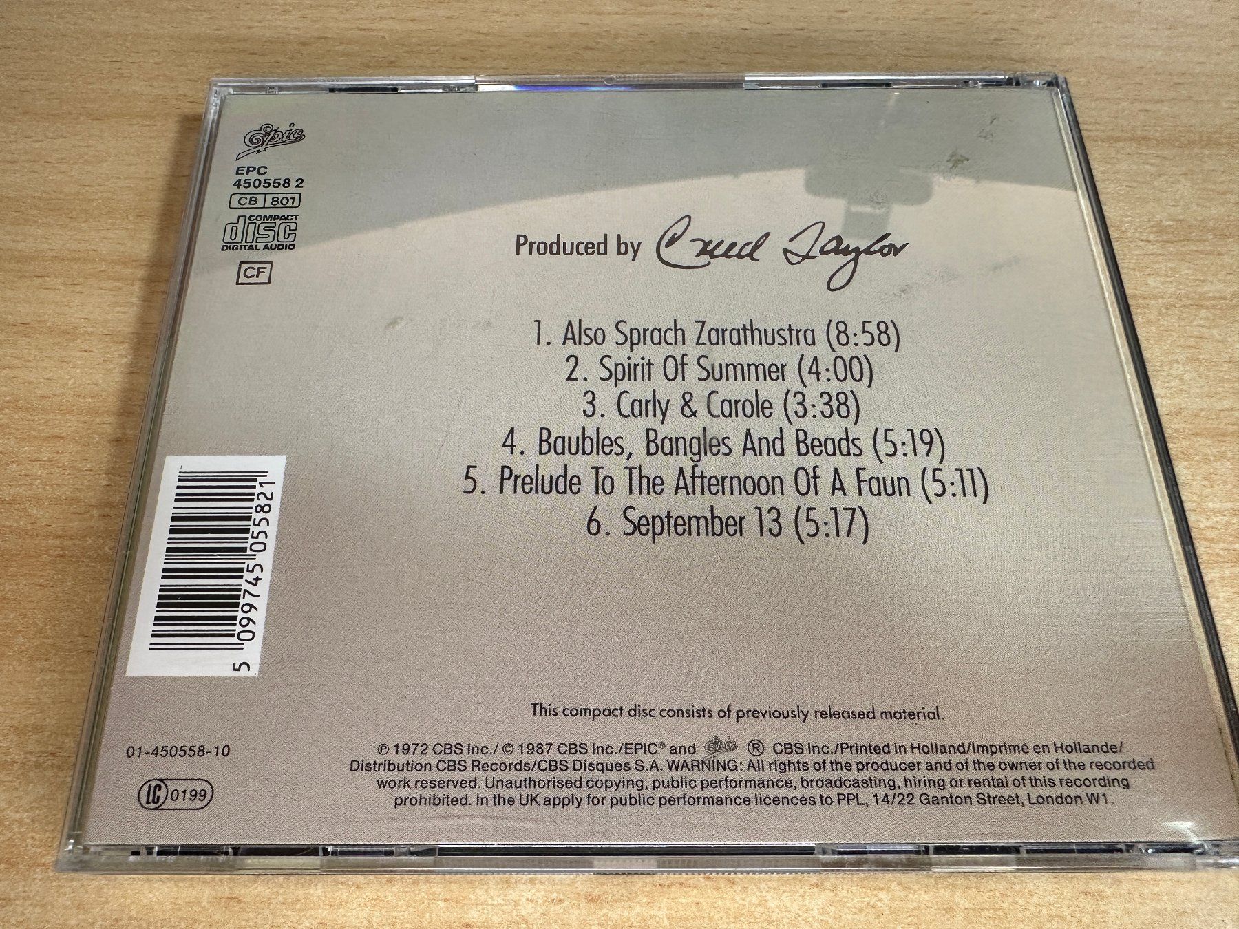CD: T5 Deodato – Prelude – Usato da Rikon im Tösstal venduto da Alpenmutz 1