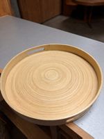 15 Tabletts rund Bambus Zeller