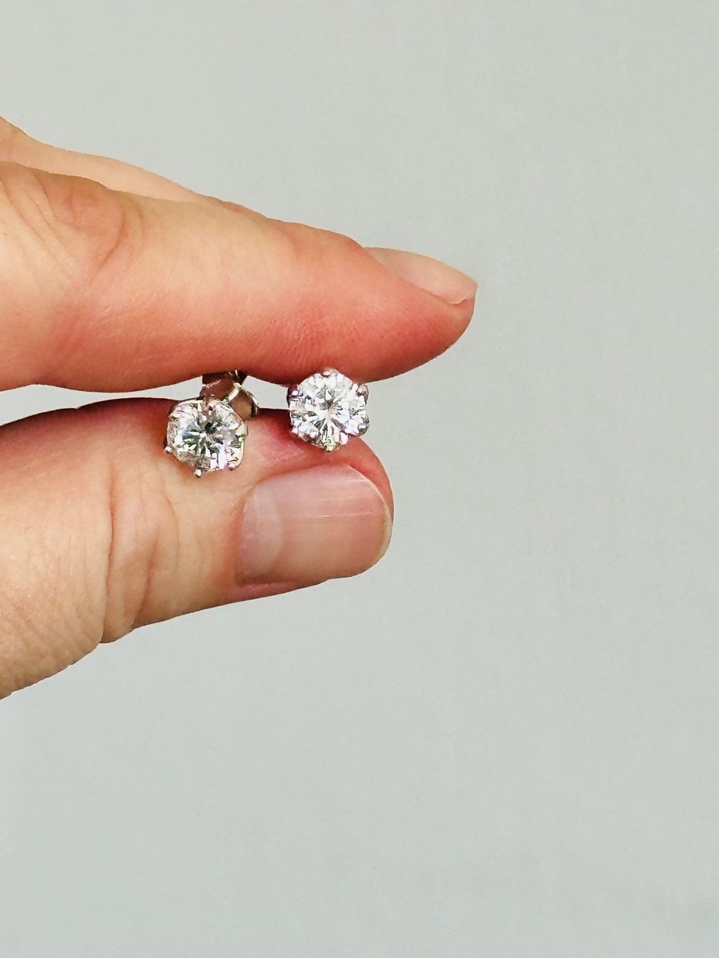Orecchini pendenti & Orecchini a lobo: 2.00(total)ct VVS1WHITE MOISSANITE earrings with certificate – Nuovo e nell'imballaggio originale da Genève venduto da AWWA 6