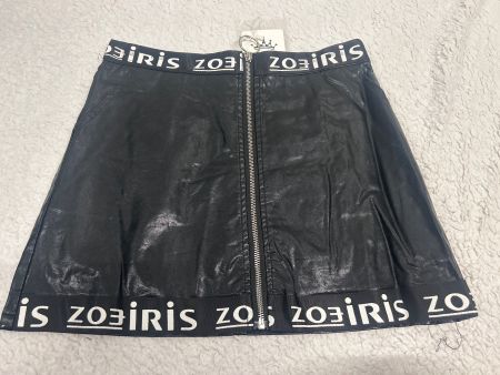 Minirock aus Kunstleder schwarz Gr M NEU