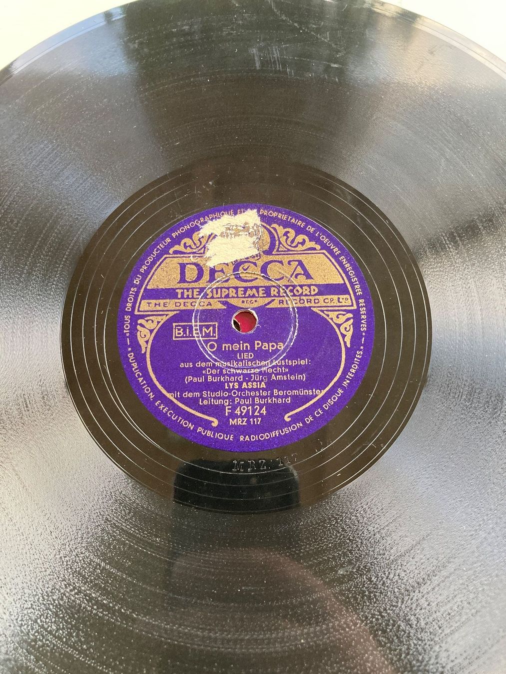 Dischi in vinile: 14 schweizerische Schellackplatten, Lys Assia, Fredy Scheim, – Usato da Altstätten SG venduto da orthophonix 2