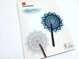 Mandala Malpapier A4 Block 200g/m2 HEMA