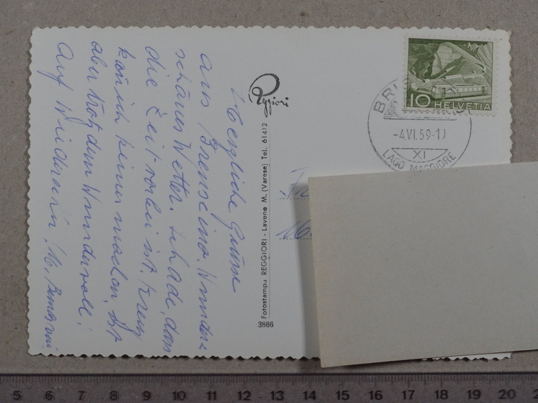 Ansichtskarten: Brissago, 1959 – Gebraucht aus Lenzburg von fh1 1