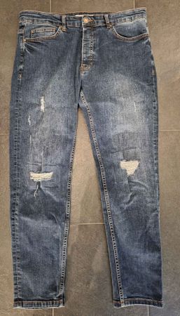 Herren Jeans Hose mit Löchern, Grösse 36