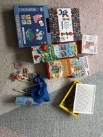 Verschiedene Kinderspiele, Magnettafel, Angelspiel uvm
