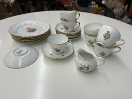 21-teiliges Porzellan Kaffeeset Manufaktur Hutschen Reuther
