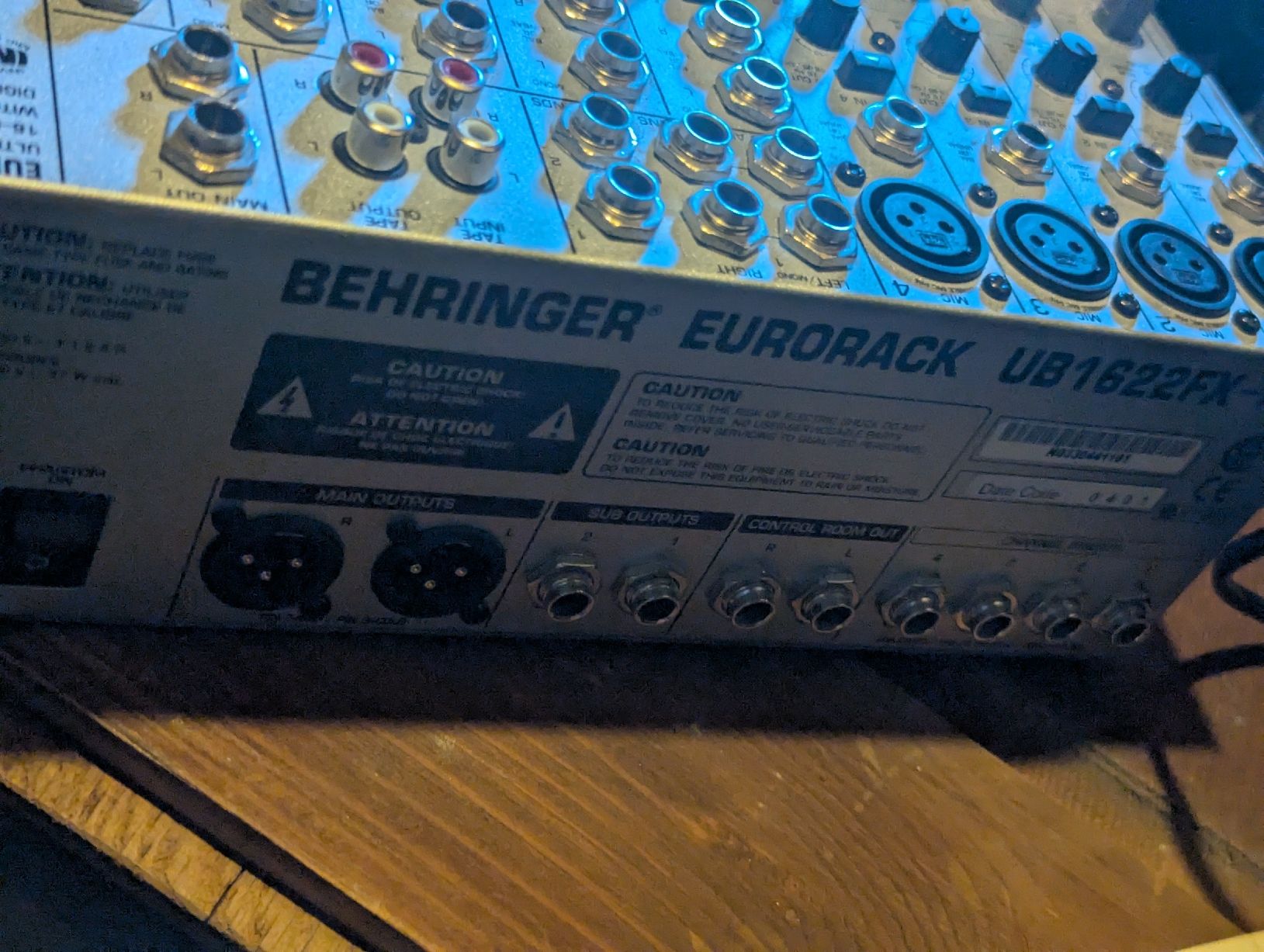 Behringer Console di mixaggio: mischpult Behringer Eurorack UB1622FX-Pro – Usato da Basel venduto da dorjesimeon 7