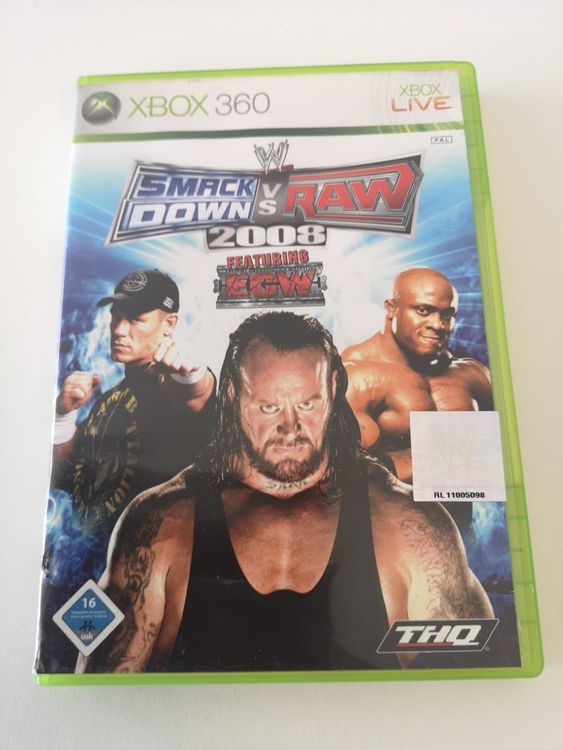 SmackDown Vs Raw 2008 (Xbox 360) [import anglais